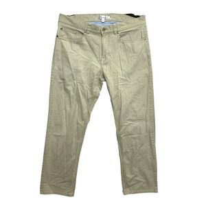 Peter Millar 5 Pocket Chino Pants Mens 34 Khaki Tan Twill  Cotton Blend